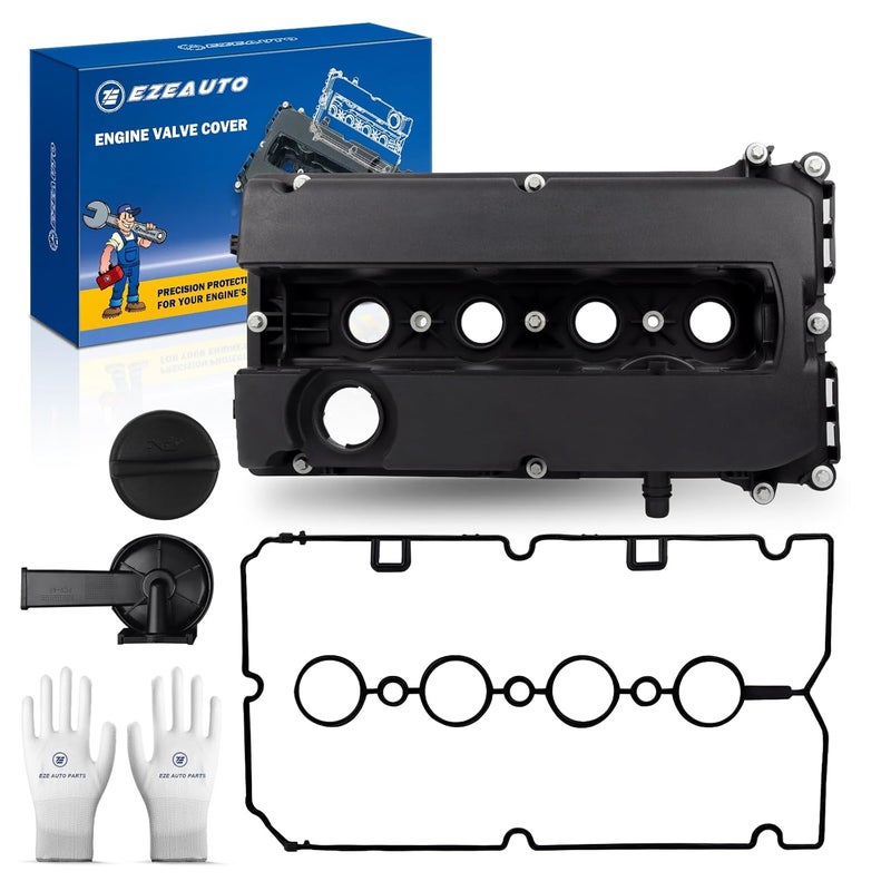 E EZEXPREZE Ezexpreze Engine Valve Cover Kit Compatible with Chevy Cruze 2010-2016, Sonic 2012-2018, Trax 2013-2020, Aveo 2009-2011, Aveo5 2009-2011, L4 1.6L 1.8L, Replace # 55558673 55564395 - Image 1